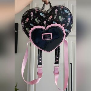 Loungefly Valfre Double Heart Backpack